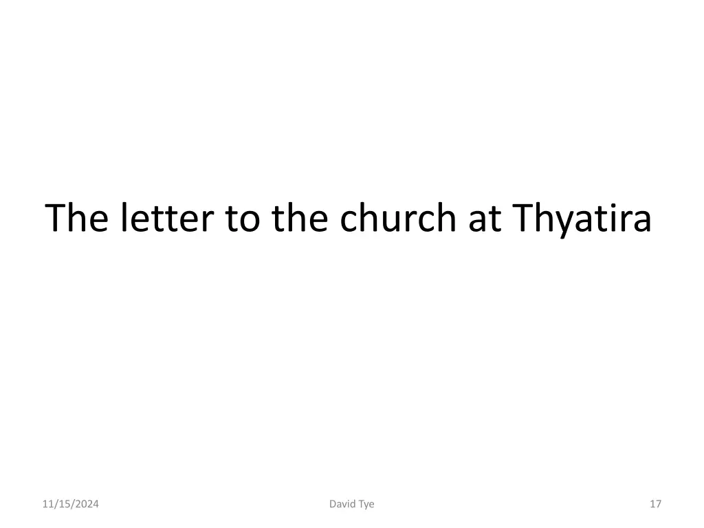 the letter to the church at thyatira