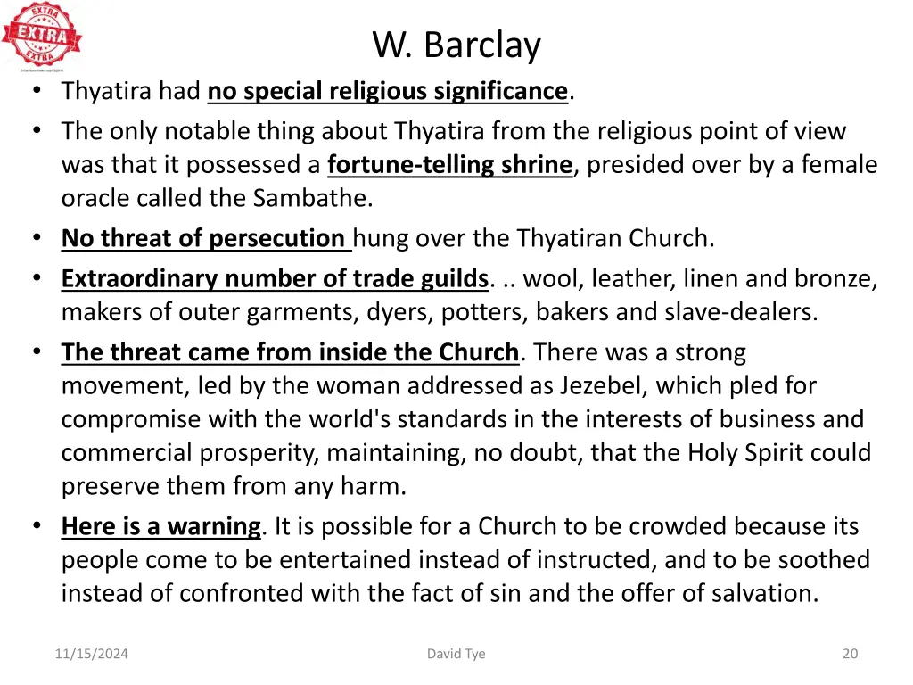 w barclay