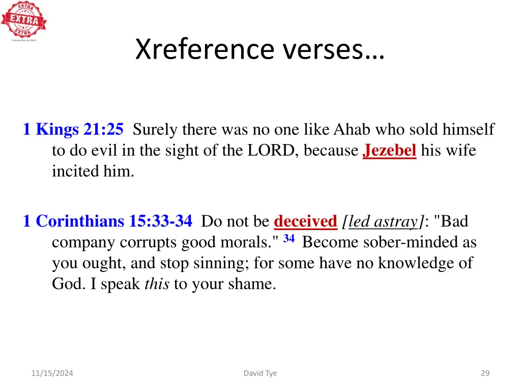 xreference verses 1