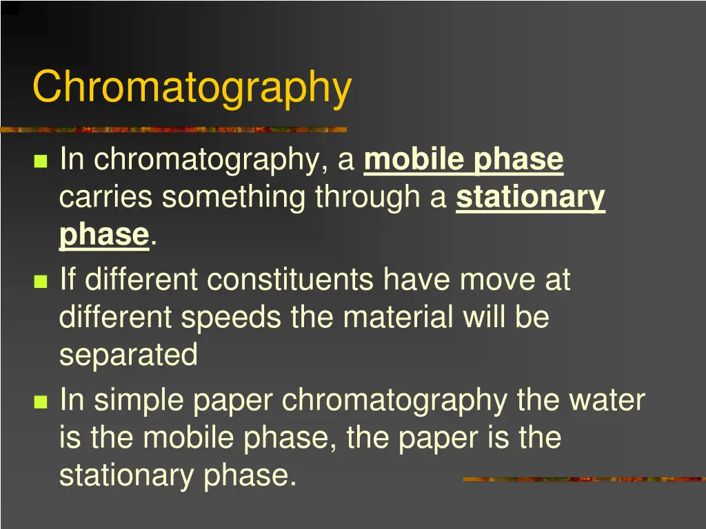 chromatography 1