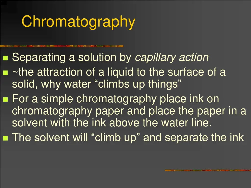 chromatography