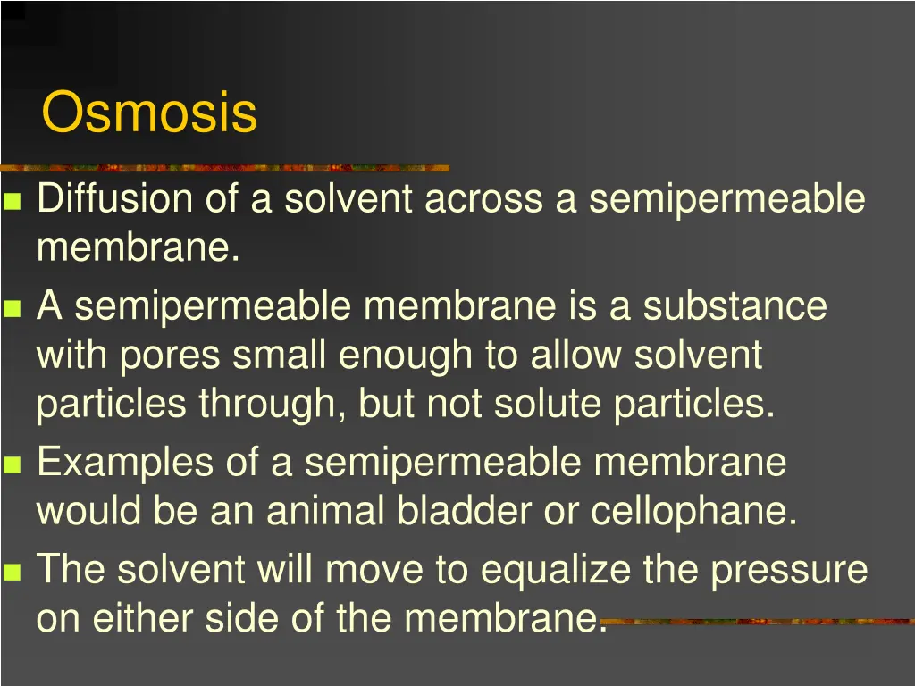 osmosis