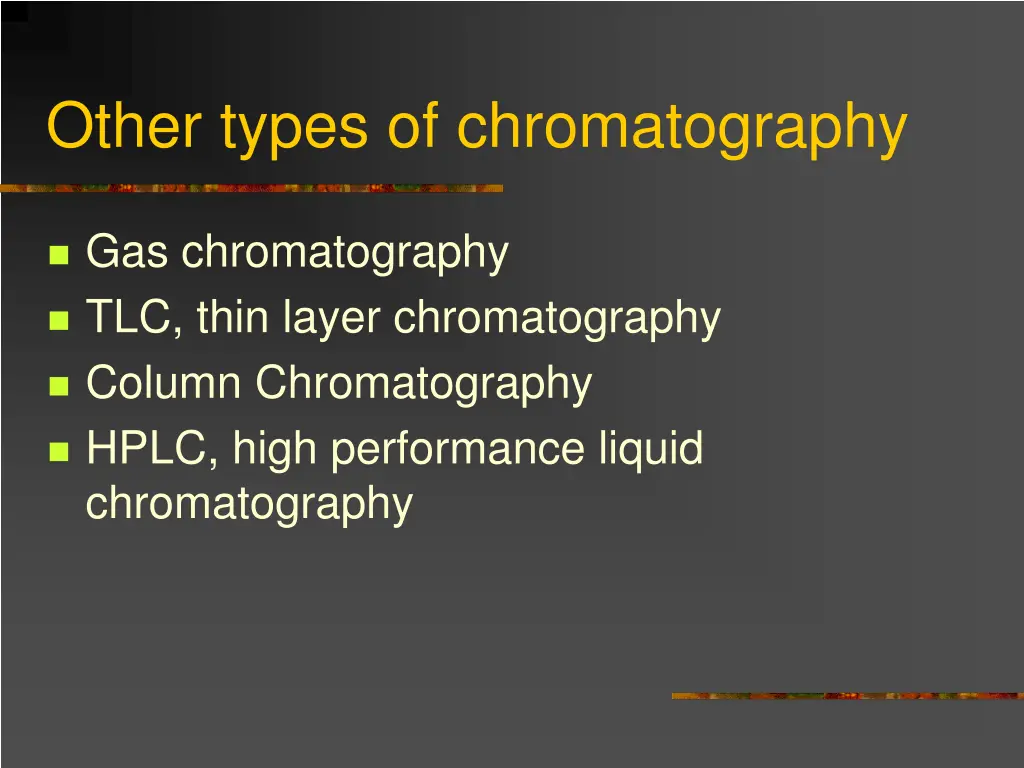 other types of chromatography