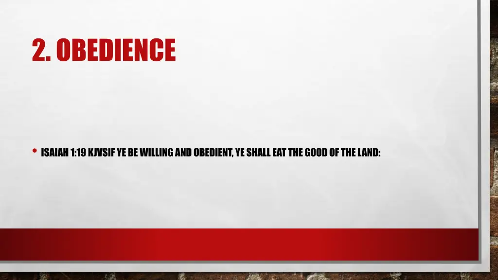 2 obedience