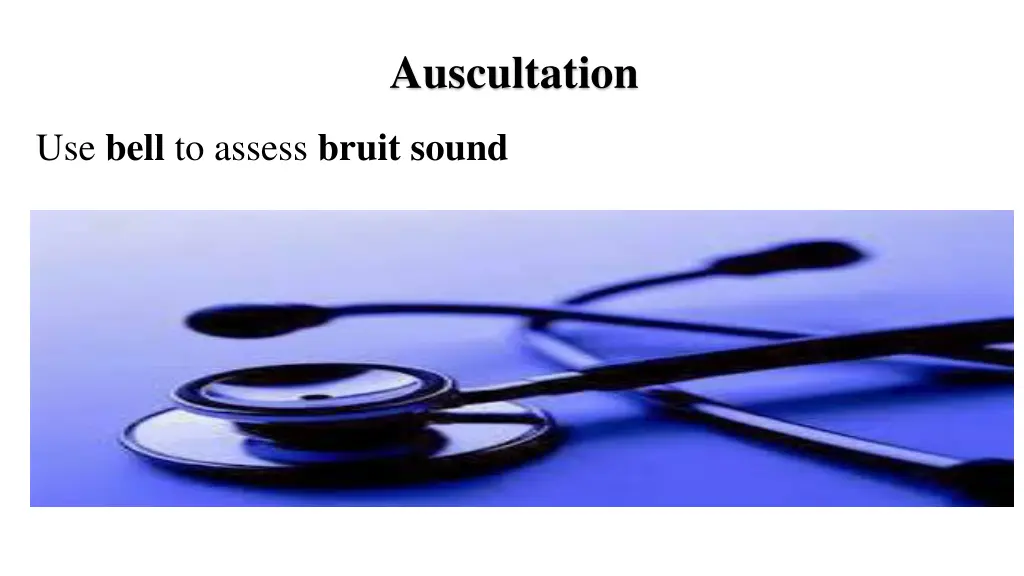 auscultation