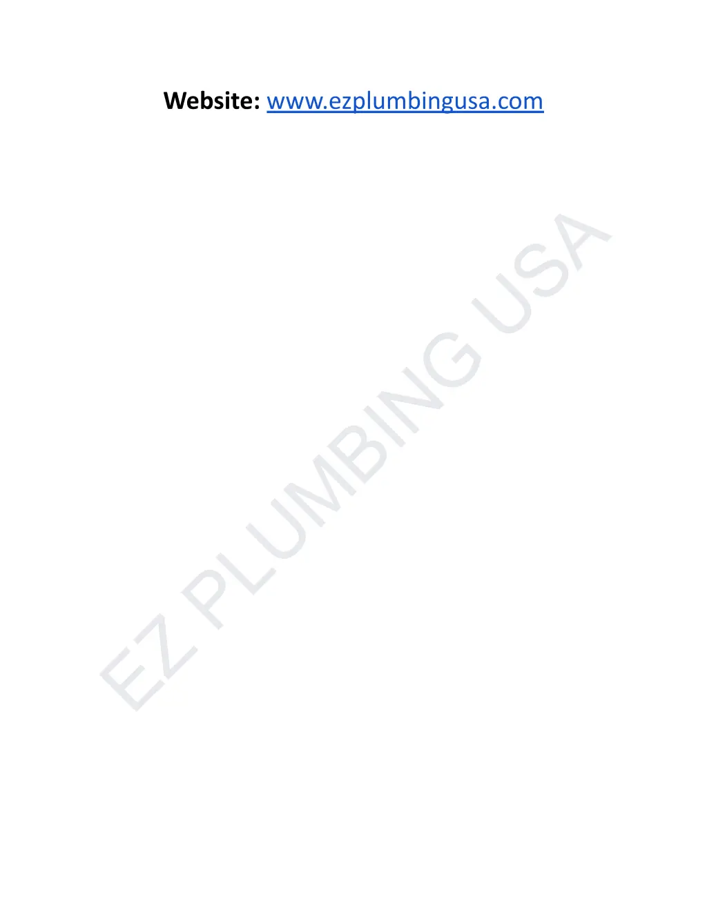 website www ezplumbingusa com