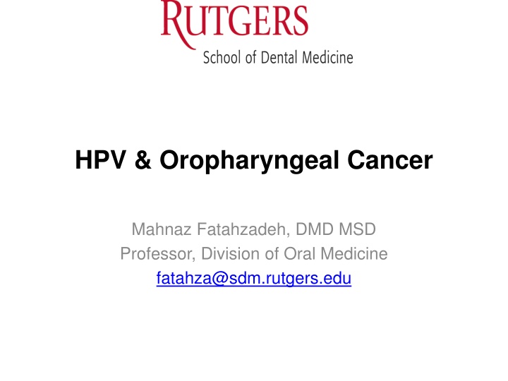 hpv oropharyngeal cancer