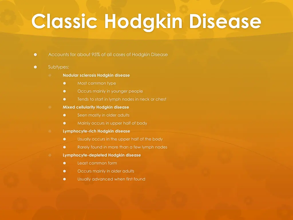 classic hodgkin disease