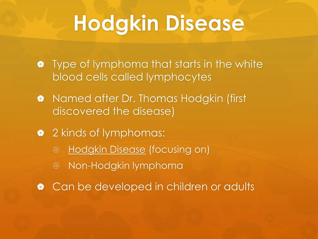 hodgkin disease