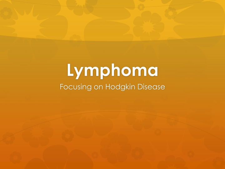 lymphoma focusing on hodgkin disease