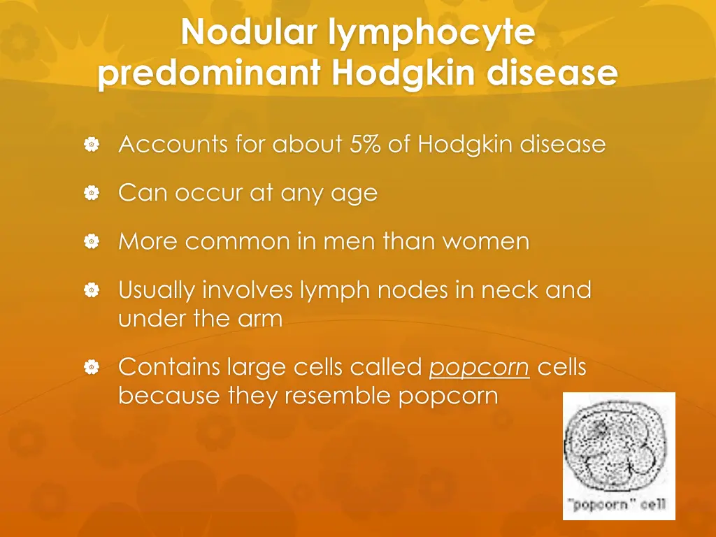 nodular lymphocyte predominant hodgkin disease