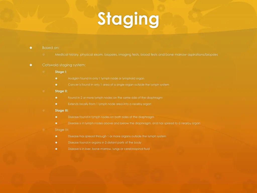 staging