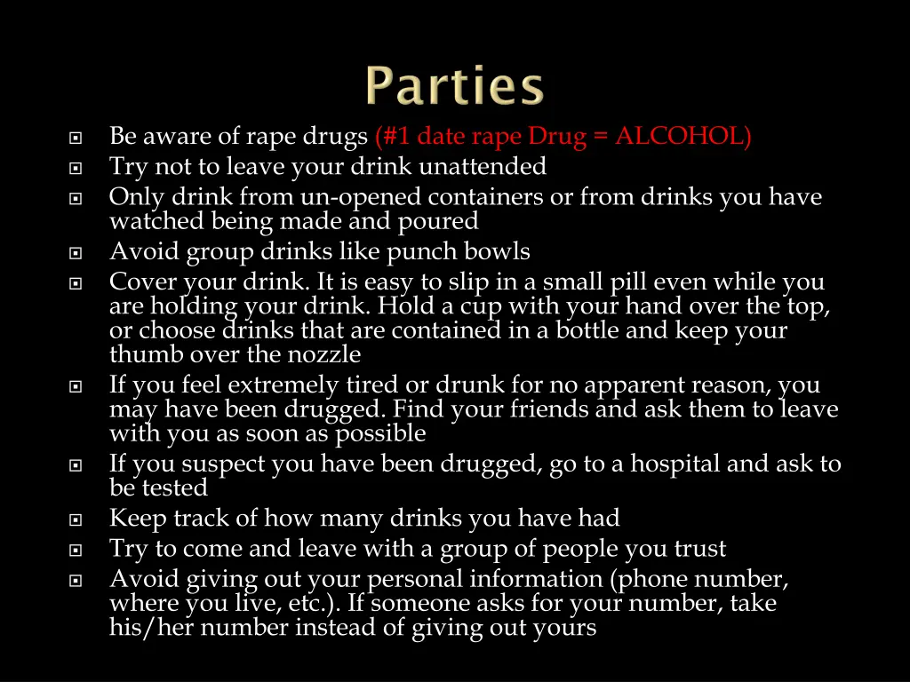 be aware of rape drugs 1 date rape drug alcohol