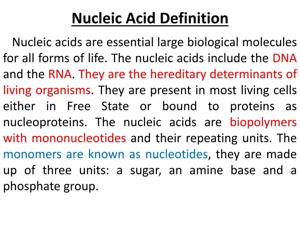 nucleic acid definition