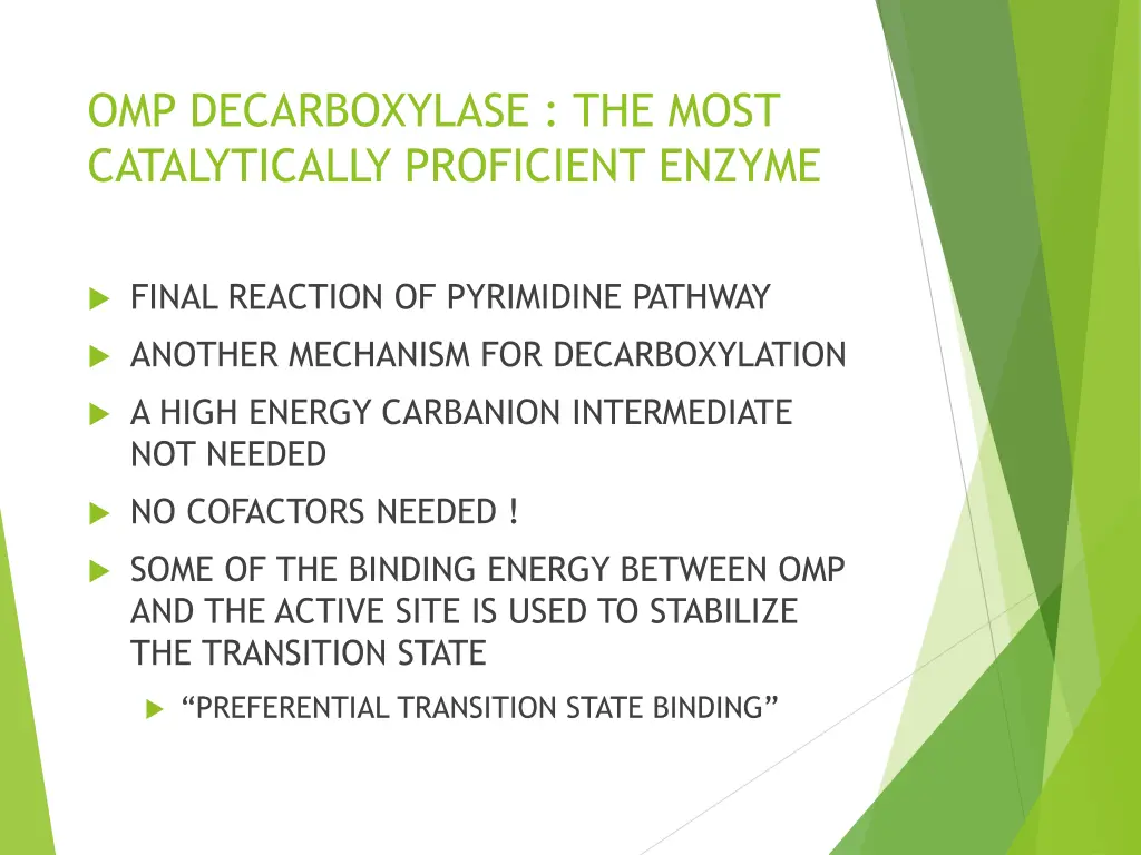 omp decarboxylase the most catalytically