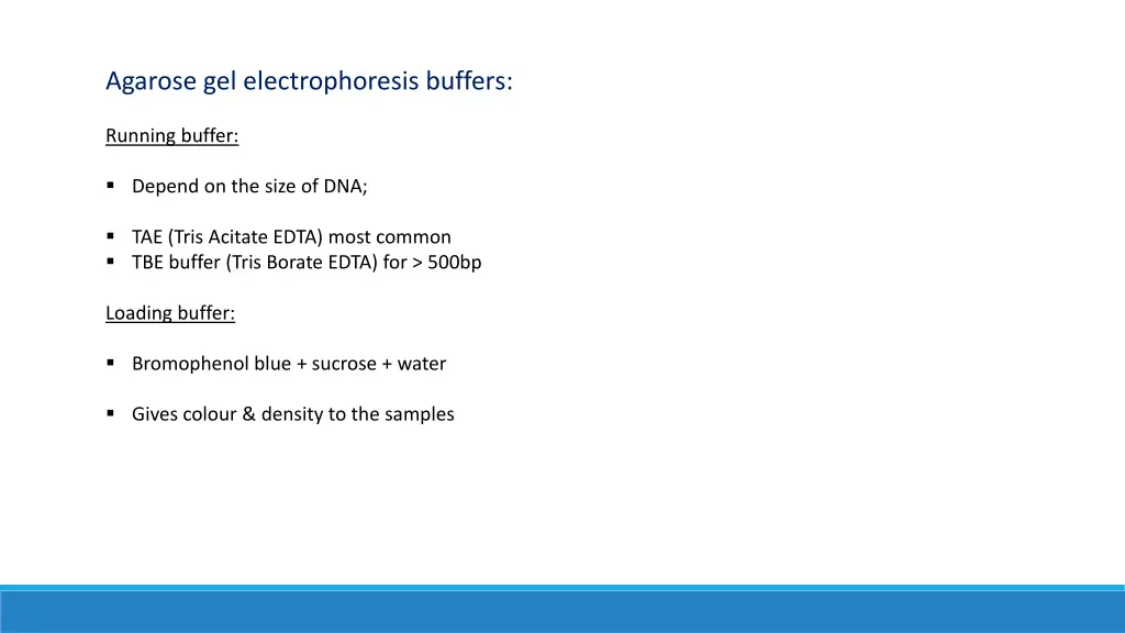 agarose gel electrophoresis buffers