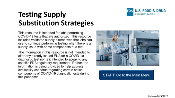 testing supply substitution strategies