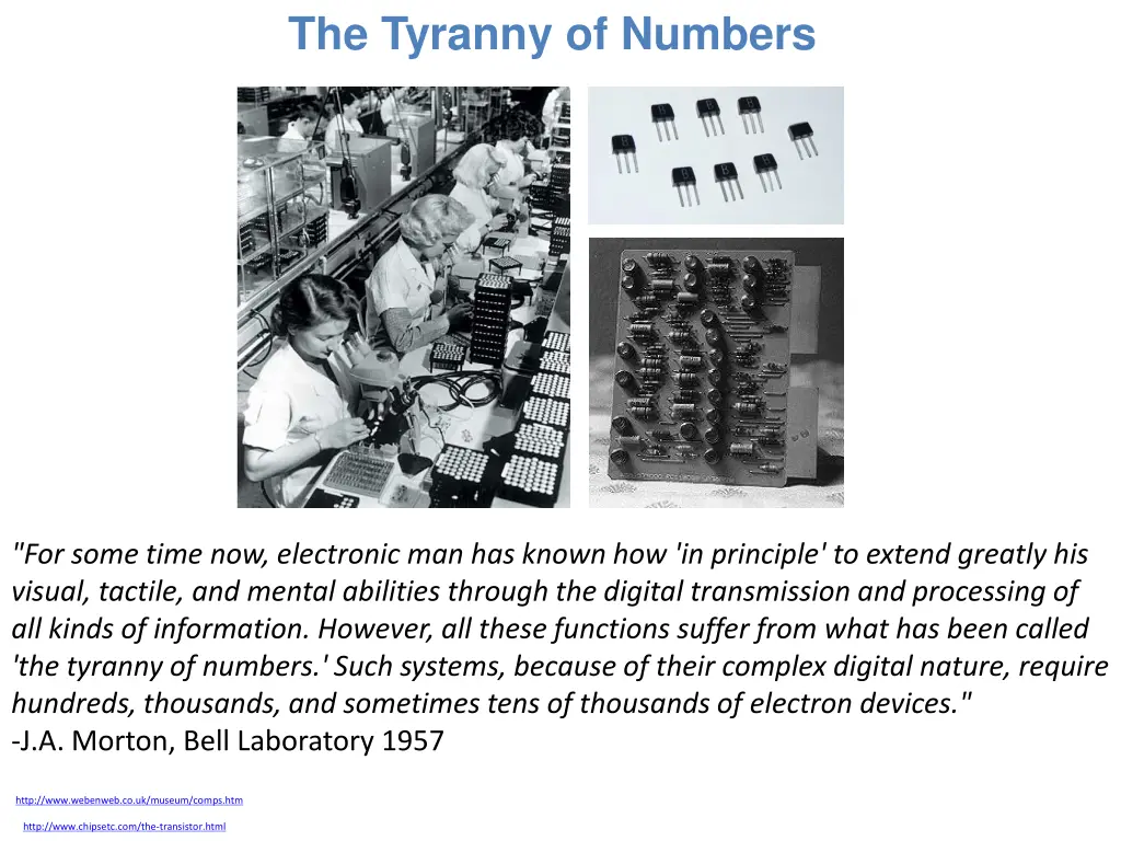 the tyranny of numbers