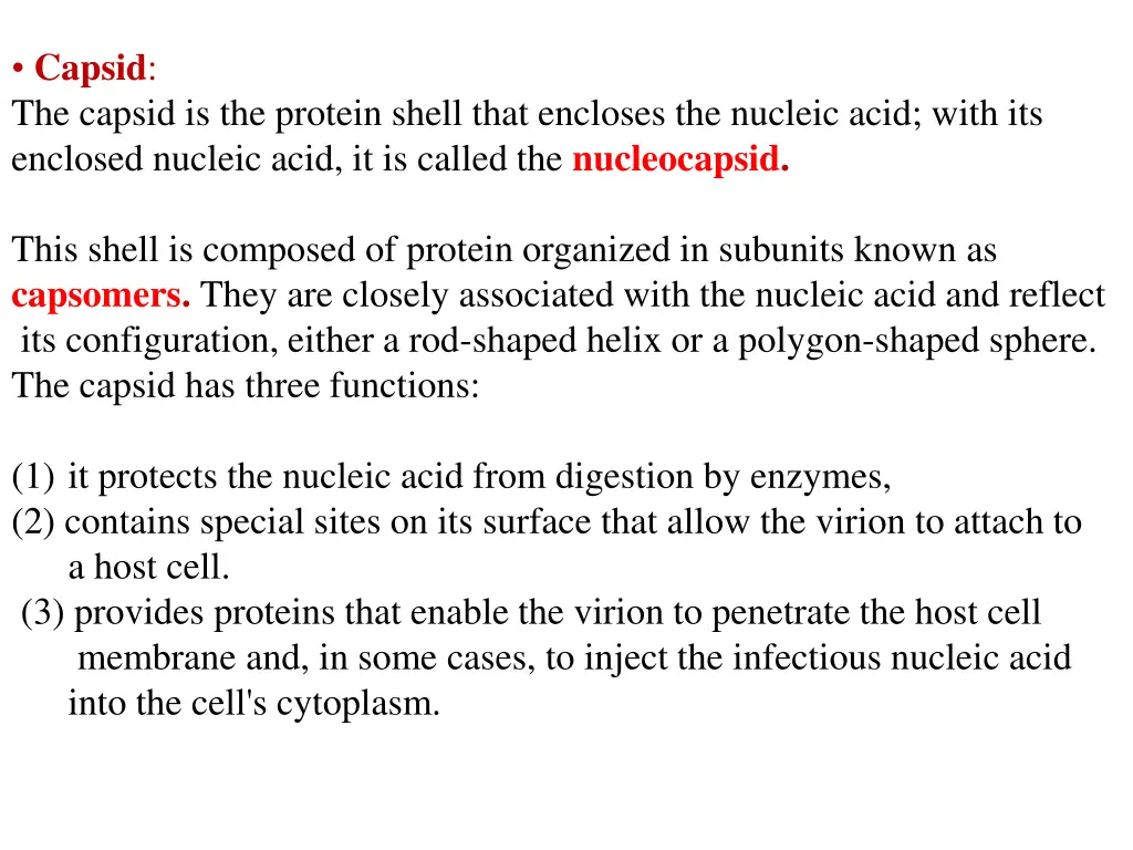 capsid the capsid is the protein shell that