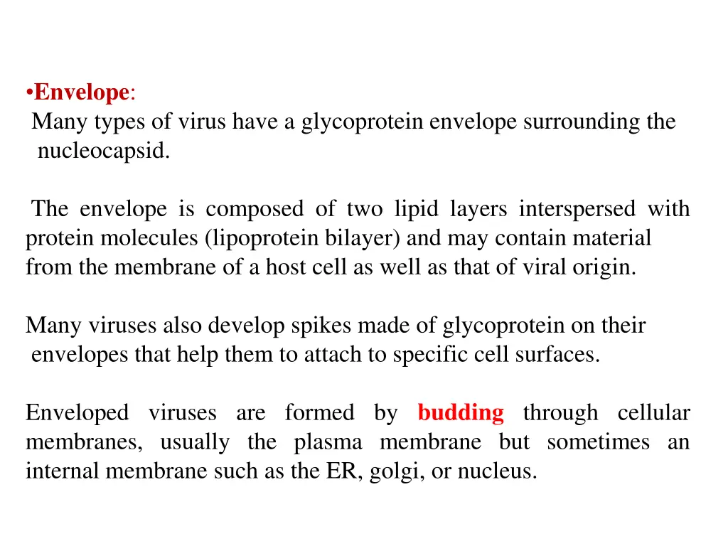 envelope many types of virus have a glycoprotein