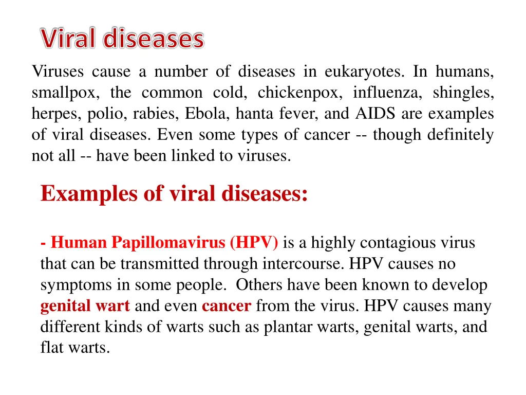 viral diseases