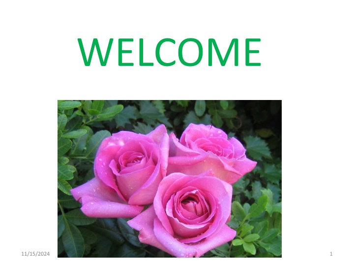 welcome