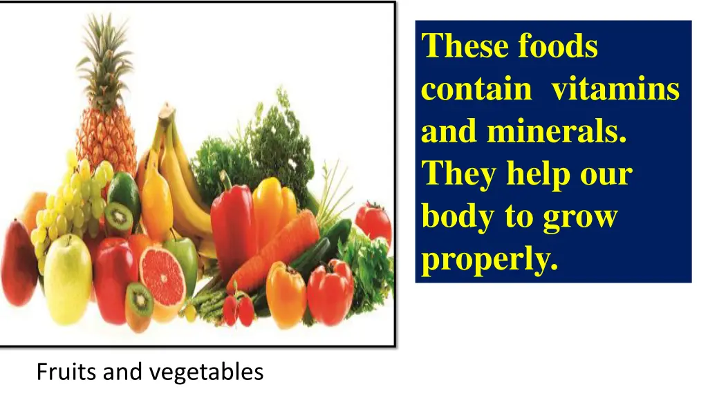 these foods contain vitamins and minerals they