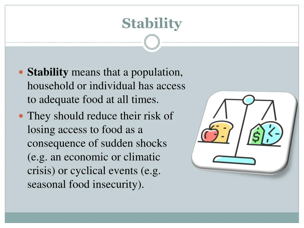 stability