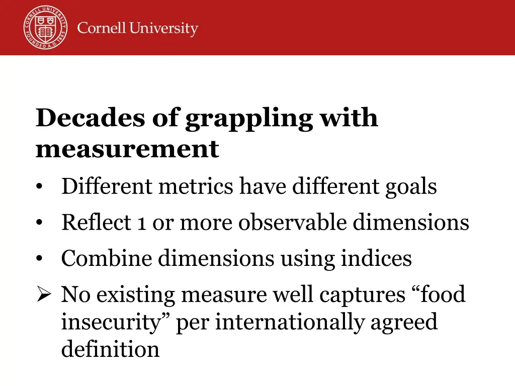 decades of grappling with measurement different