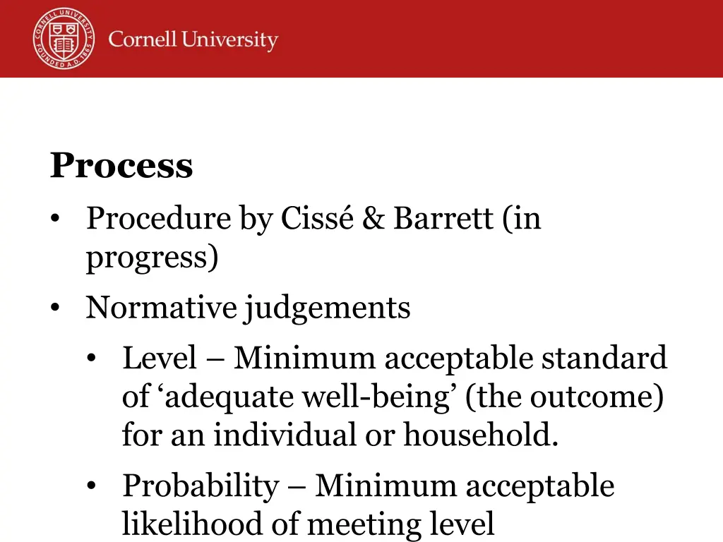 process procedure by ciss barrett in progress