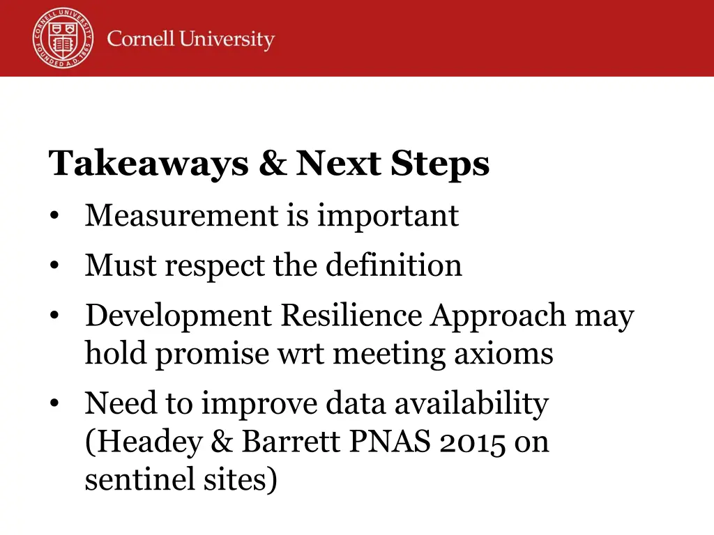 takeaways next steps measurement is important