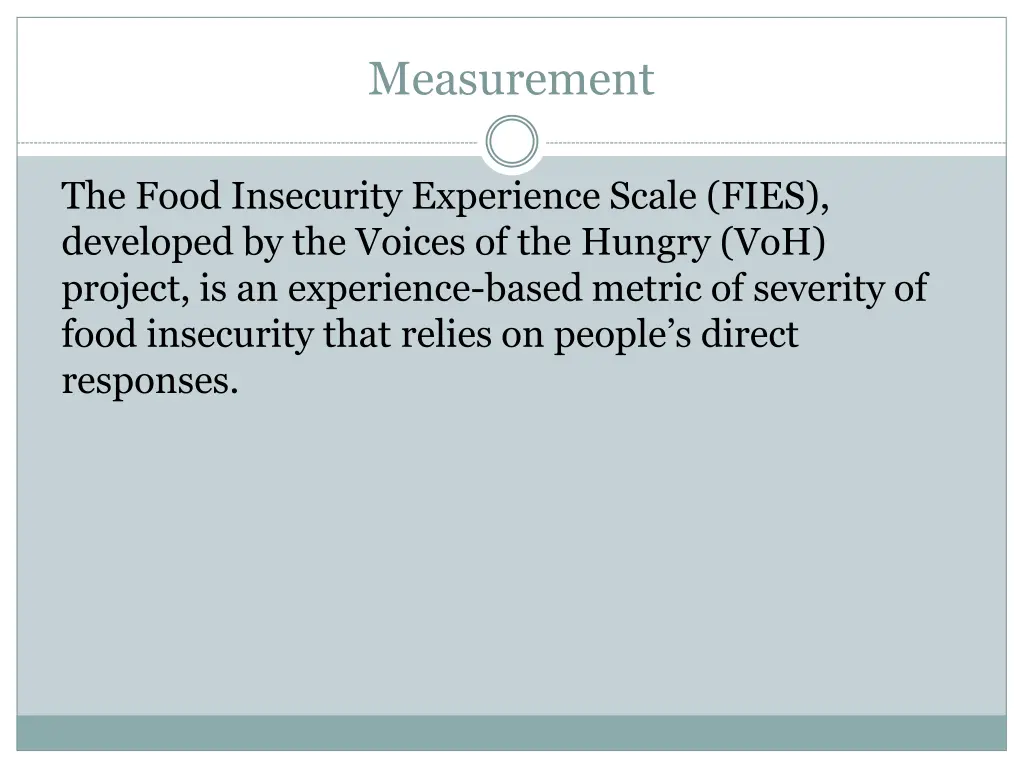 measurement