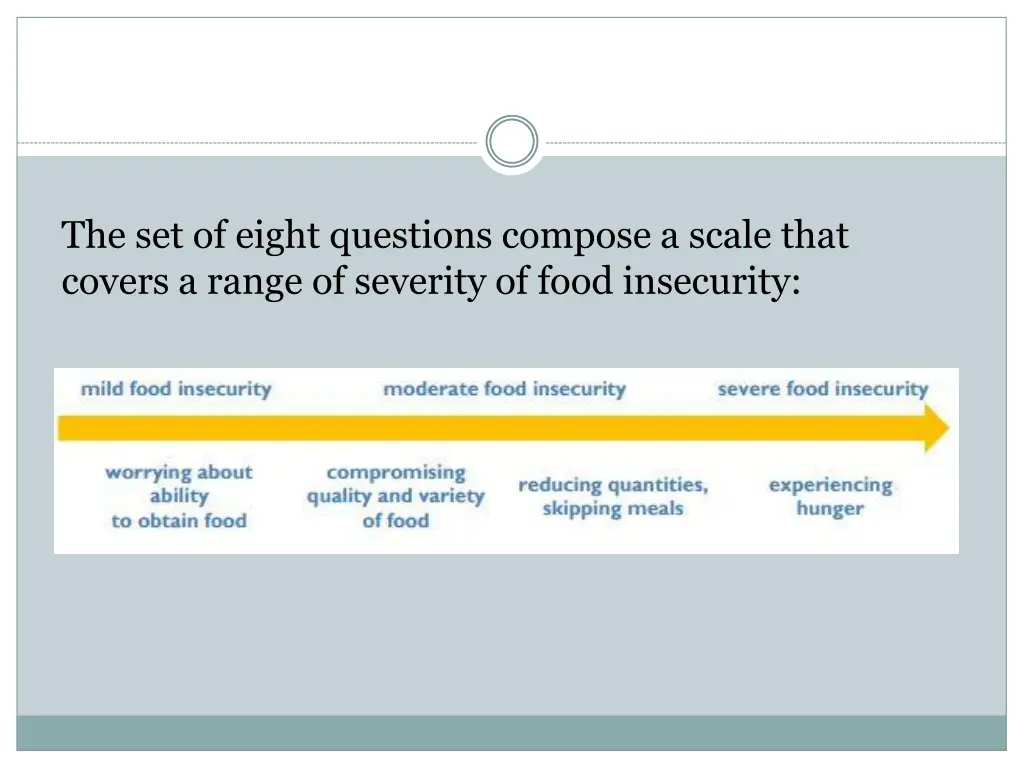 the set of eight questions compose a scale that