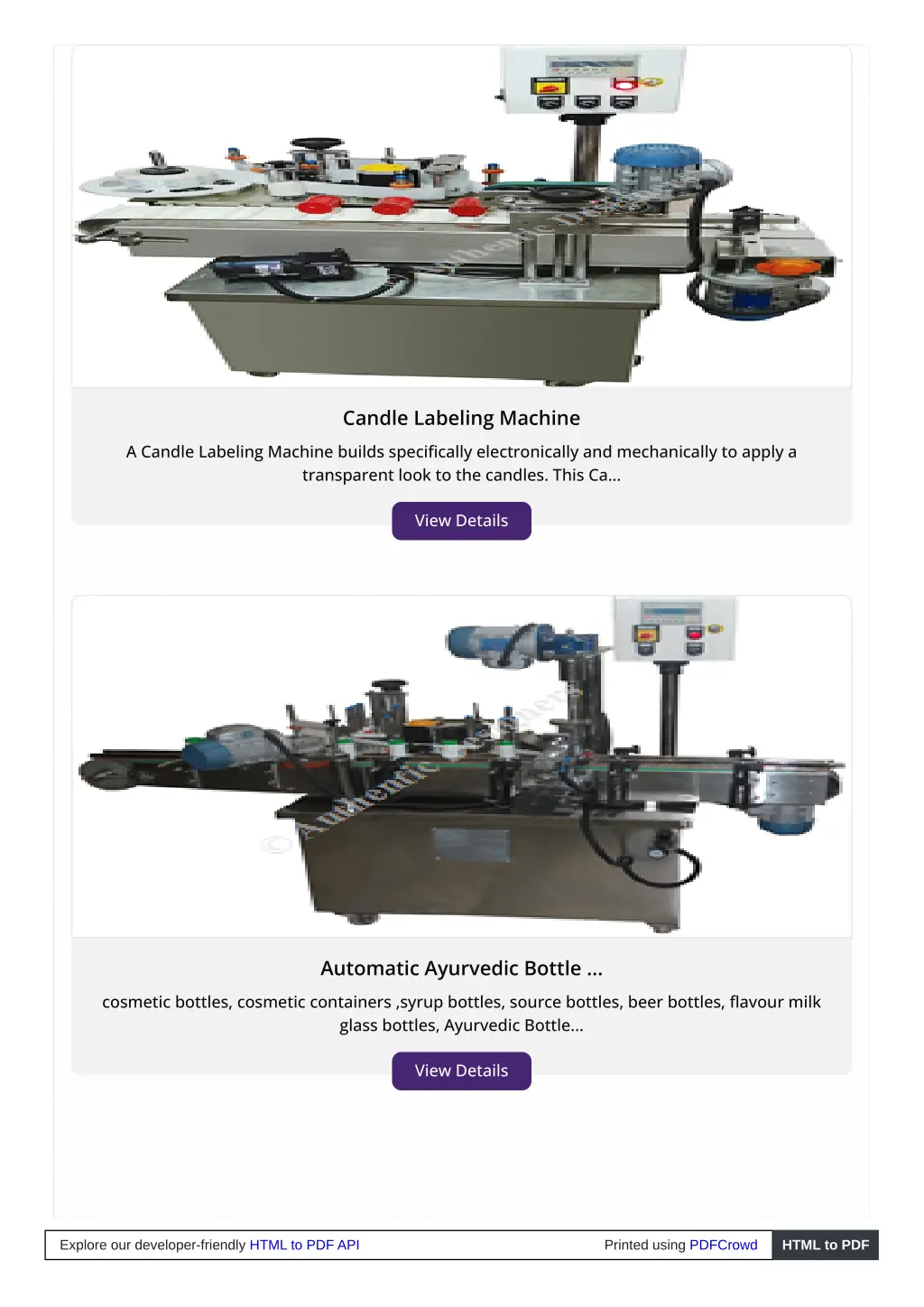 candle labeling machine