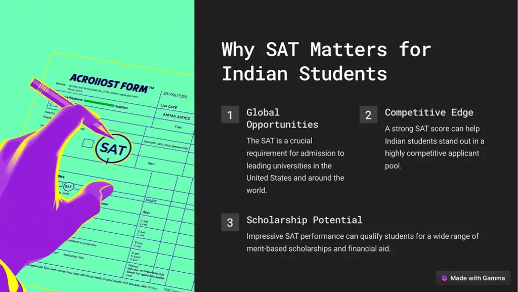 why sat matters for indian students