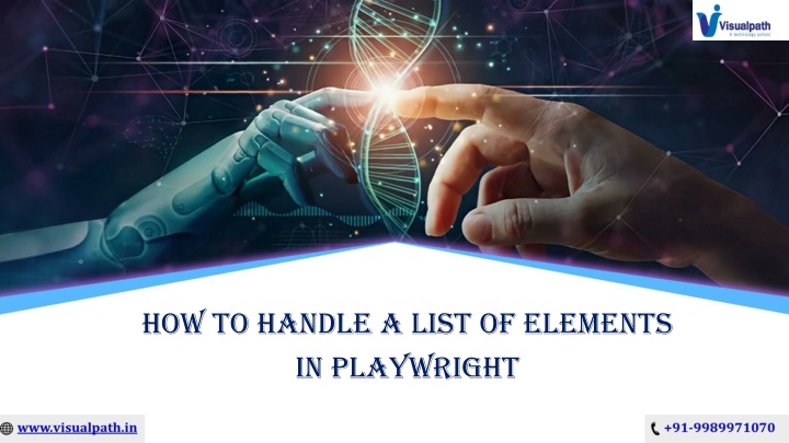 how to handle a list of elements in playwright