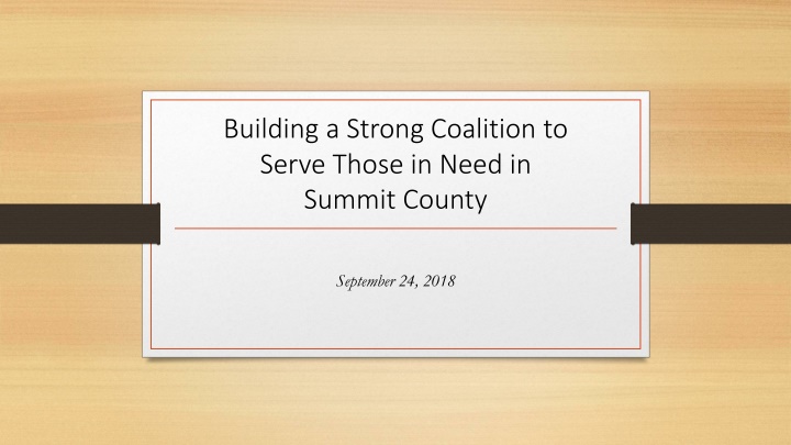 building a strong coalition to serve those