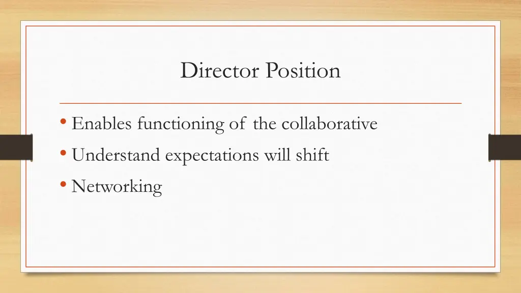 director position