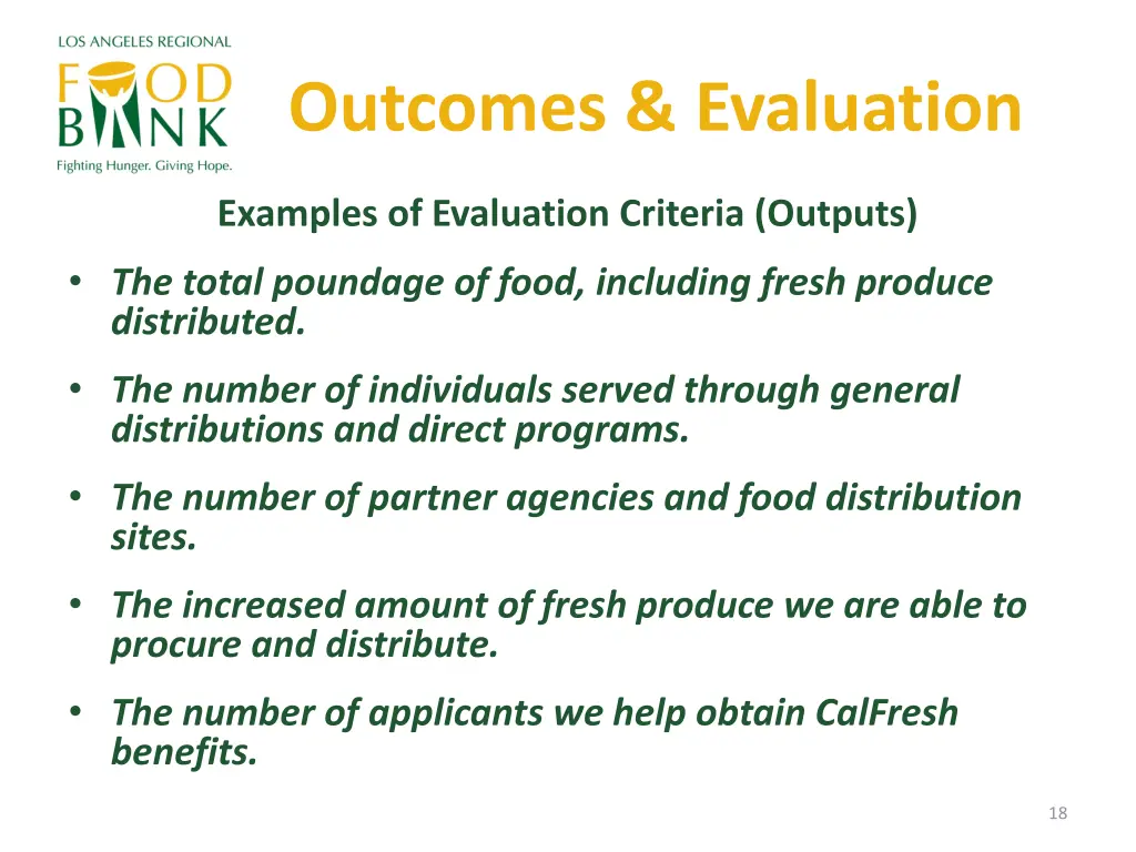 outcomes evaluation 2