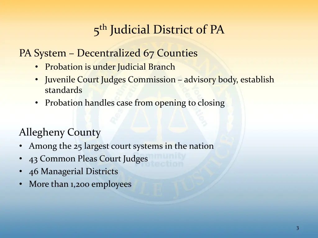 5 th judicial district of pa