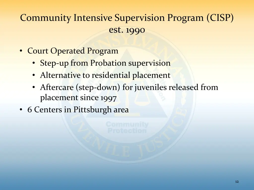 community intensive supervision program cisp