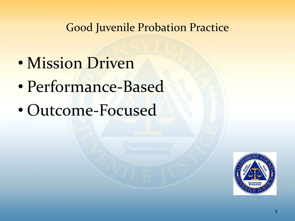 good juvenile probation practice