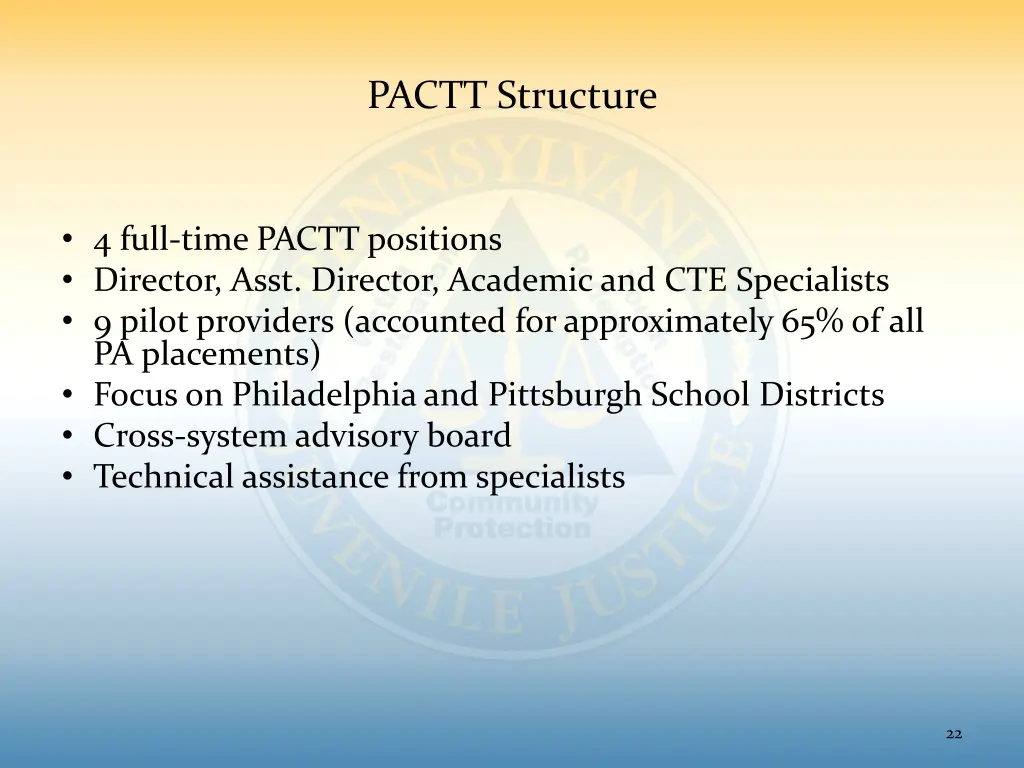 pactt structure