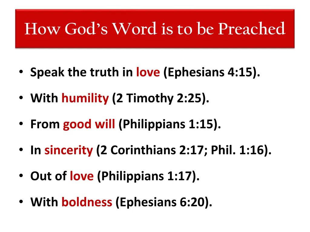 how god s word is to be preached