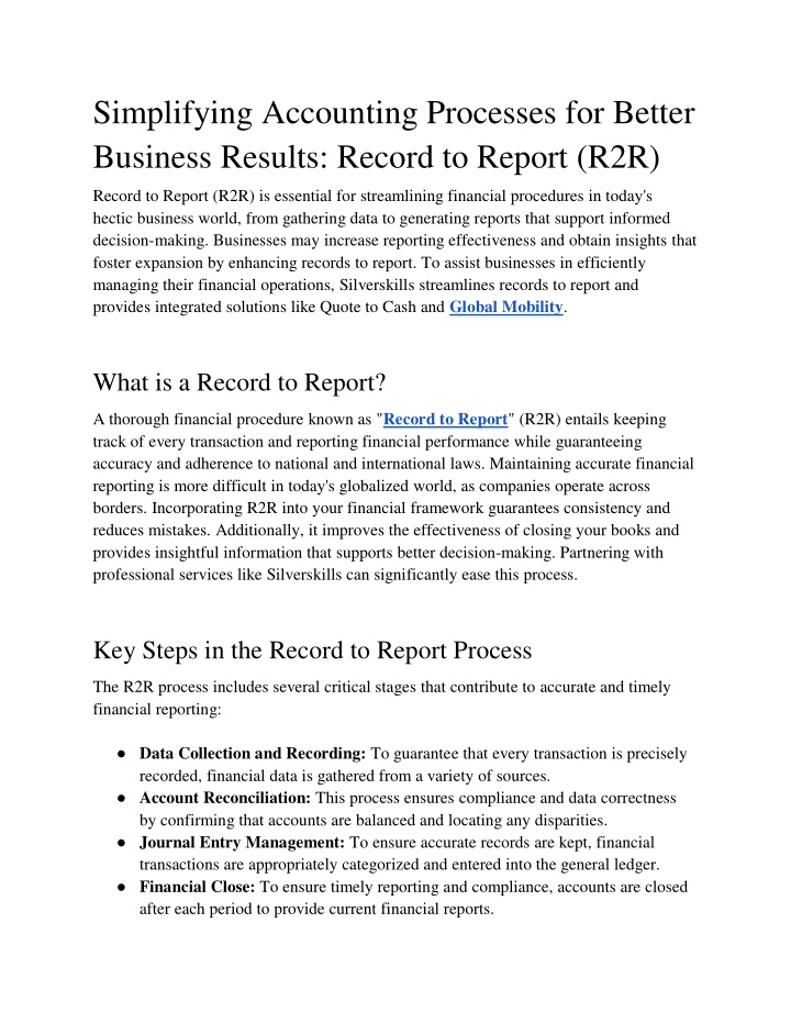 simplifying accounting processes for better