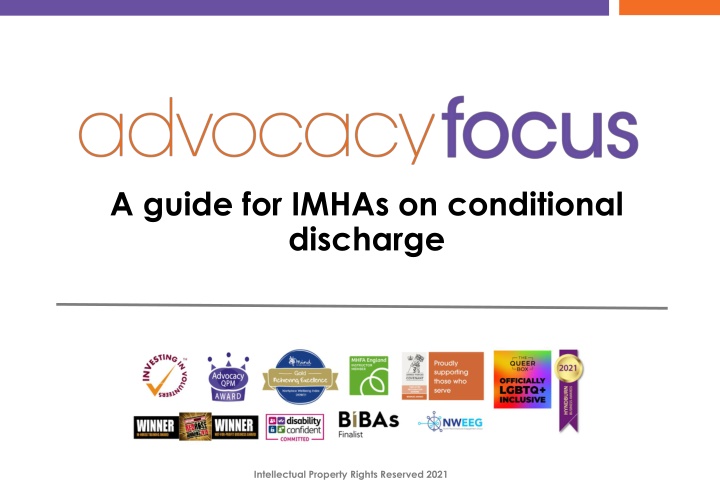 a guide for imhas on conditional discharge