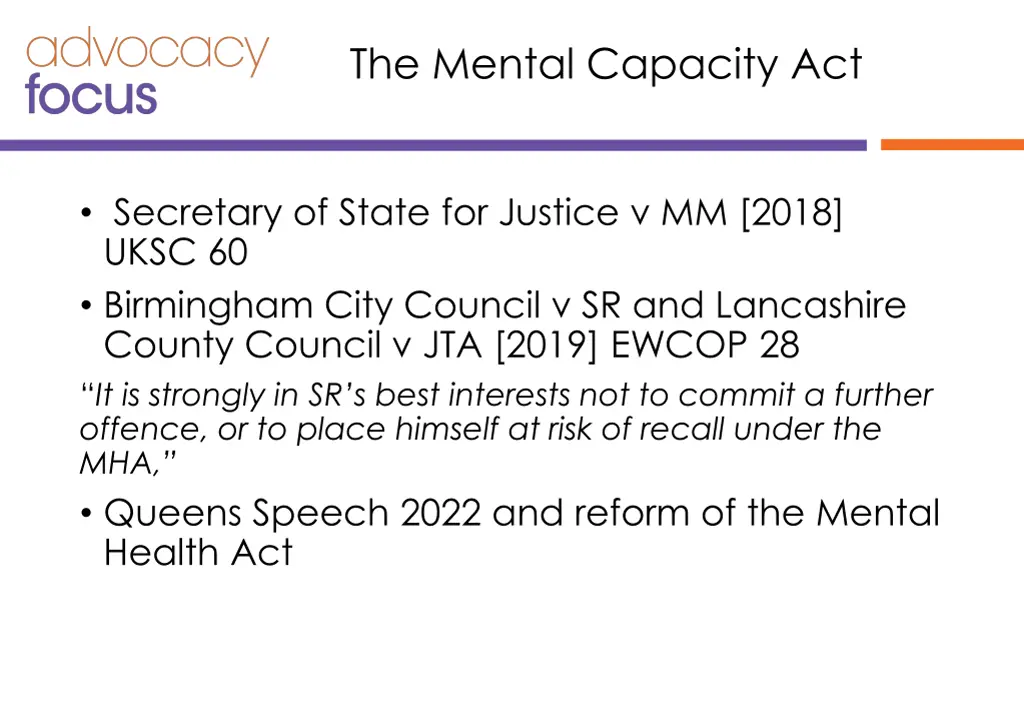 the mental capacity act