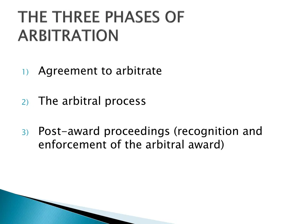 1 agreement to arbitrate