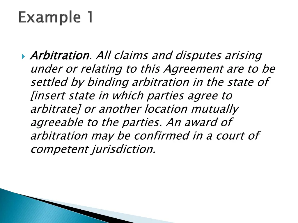 arbitration under or relating to this agreement