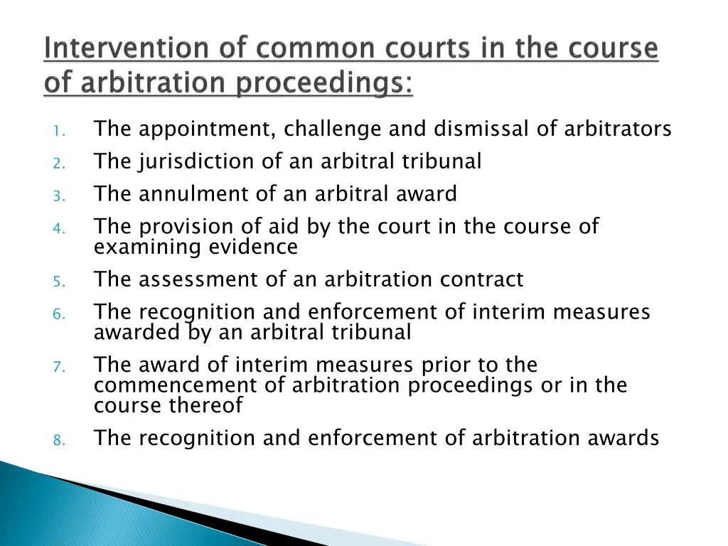 the appointment challenge and dismissal